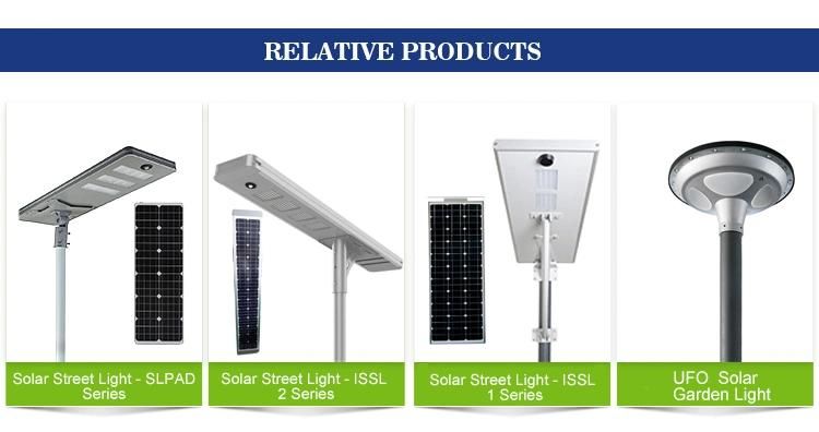80W All in One LED Solar Street Light for Government Road Lighting Project