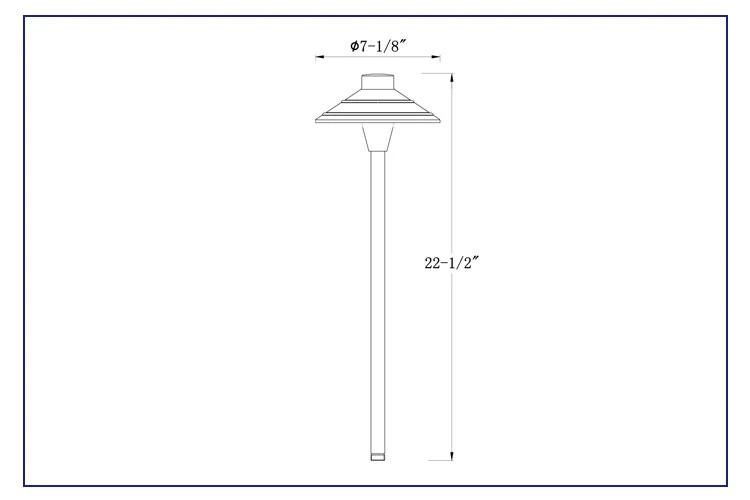 Antique Bronze Finished Path Light for Landscaping Lighting