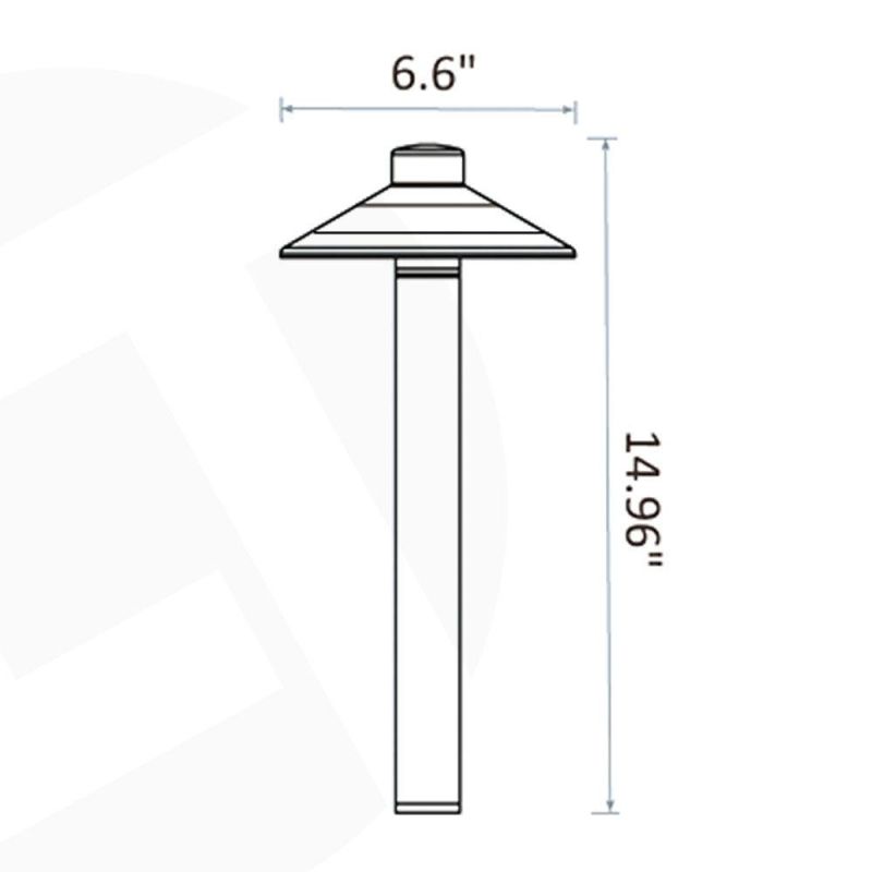 Die-Cast Brass 5W 12VAC CREE Chip Heavy Duty Brass Integrated Lights Premium Path Lights for Garden Lighting