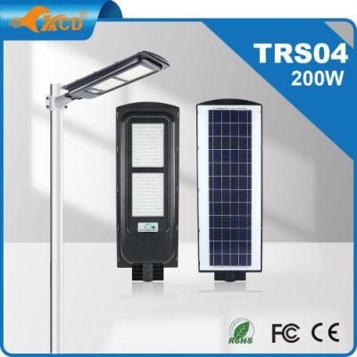 Tuya DC 300W LED Solar Street Light 30000mAh Lithium Battery
