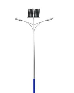 IP 68 100W 5000K Color Temperature Lithium Battery Solar Street Light Project Solution with Double Arms