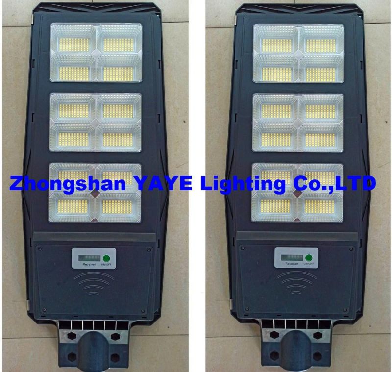 Yaye 2022 Hottest Sell Factory Price 300watt/200watt All in One Solar LED Street Road Wall Garden Light with Remote Controller/Radar Sensor 500PCS Stock