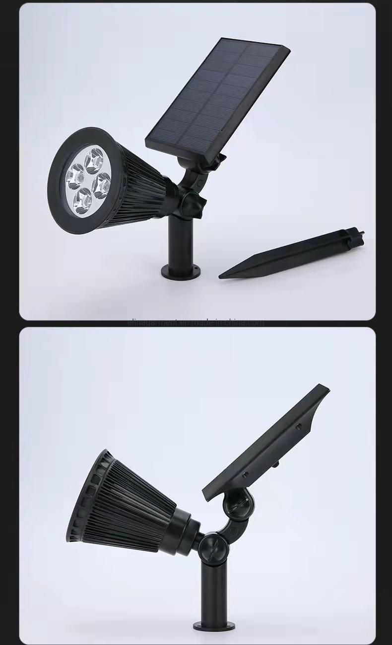 High Quality Portable Outdoor LED Solar Garden Color Changing Spotlight Factory Supply Solar Light 2021