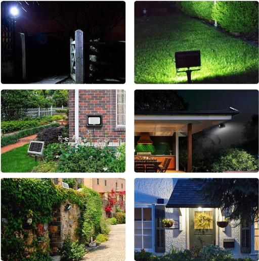 Motion Sensor Integrated All in One Solar LED Floodlight 100W LED Floodlight Outdoor with Remote Controller