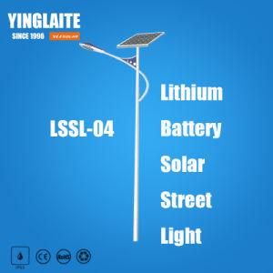 High Lumens Bridgelux 5m Pole 40W Lithium Battery Outdoor Solar Light