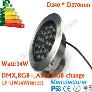 DC24V IP68 Waterproof Aquarium Swimming Pool Lights Spotlight Stainless