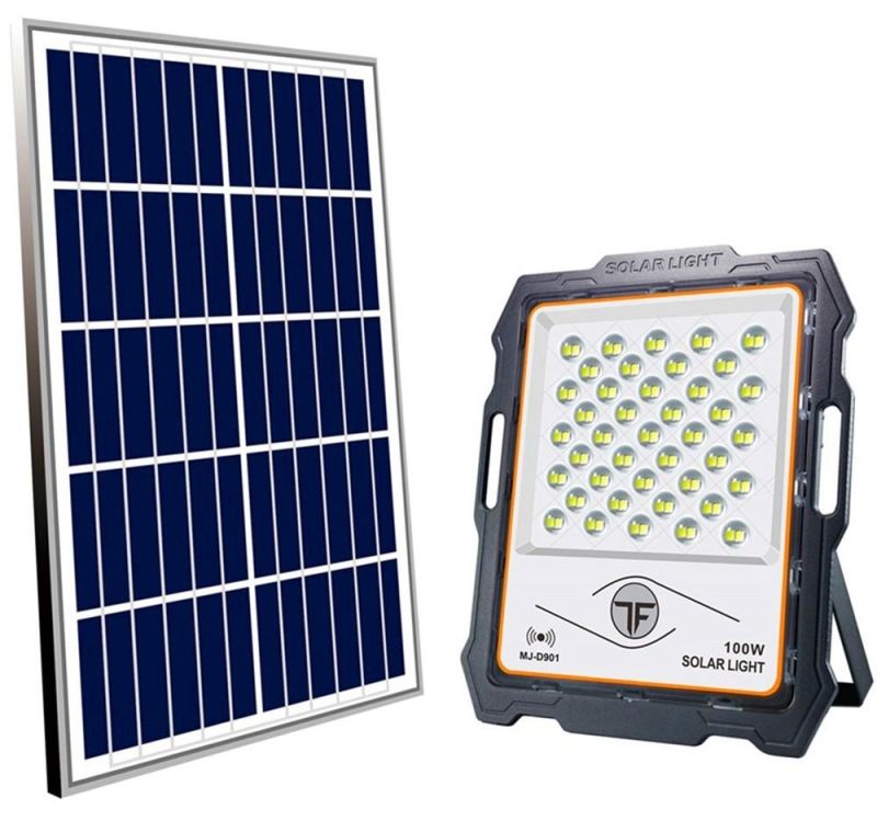 Yaye 2021 Hottest Sell Waterproof 100W/200W/300W/400W/600W Solar Wall Garden Flood Light with Radar Sensor & 1000PCS Stock Each Watt