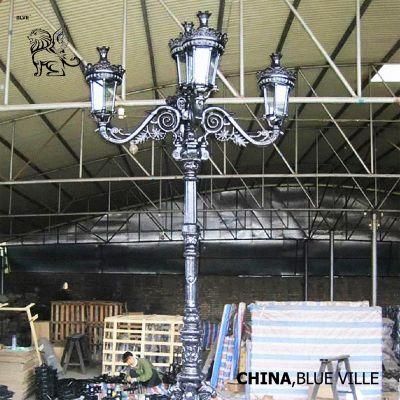 China Supplier Antique Decorative Street Iron Lamp Ilc-07