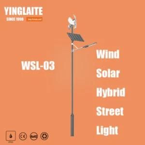 High Lumens Bridgelux CREE 9m Pole 100W Wind Solar Hybrid Outdoor Light