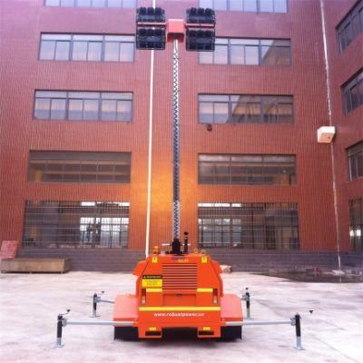 High Quality LED Mobile Lighting Tower with 4 LED Lamps