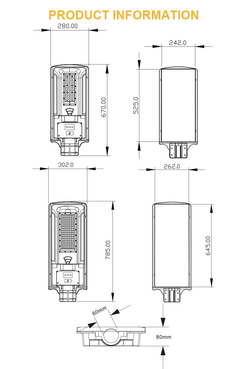 18 Watt LED Solar Light for Street