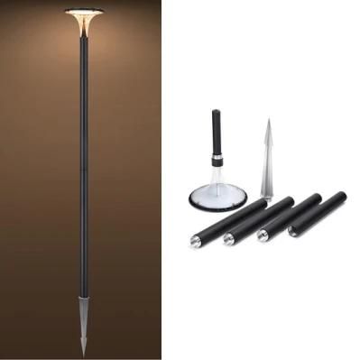 Outdoor 2 Years Warranty Spike Post Solar Garden Light with Pole for Street Garden Square