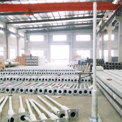 S335 S355 Grade Galvanized Steel Gymnasium Stadium Lighting Pole