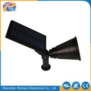 Polysilicon 1.5W/5.5V Outdoor LED Solar Spot Light for Lawn