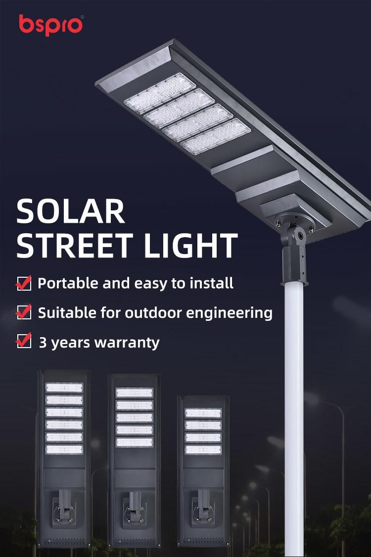 Bspro 120W 150W 180W Powered Waterproof Outdoor Lighting Energy Cell UFO Panel Light Solar Street Light