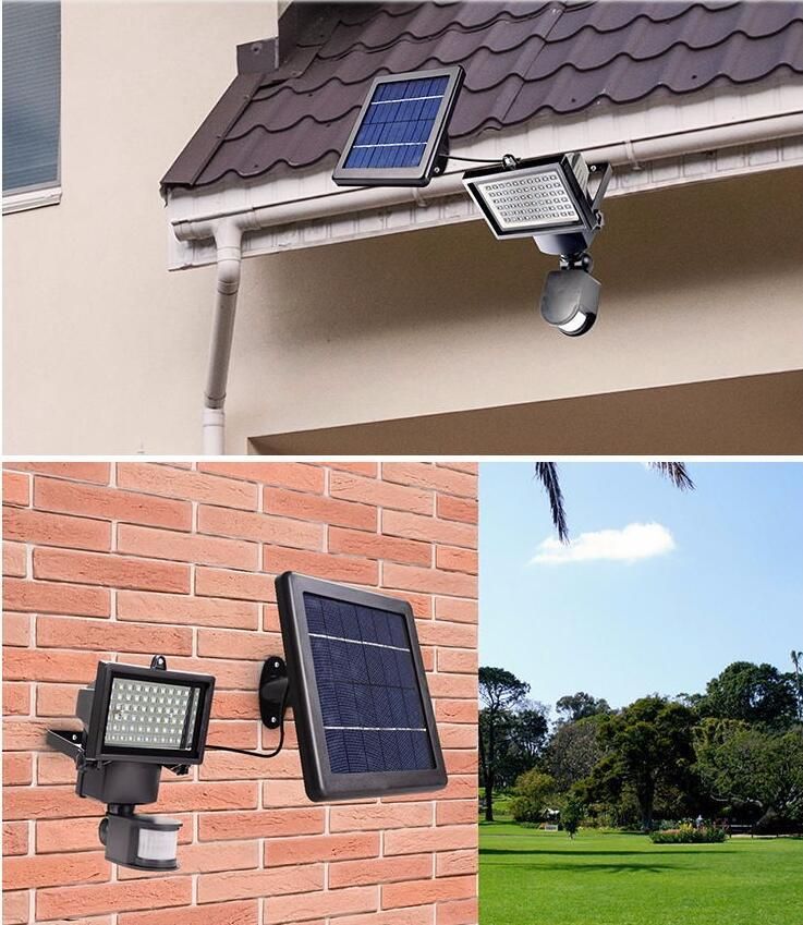 2018 Newsky Power Motion Sensor LED Outdoor Garage Solar Security Light