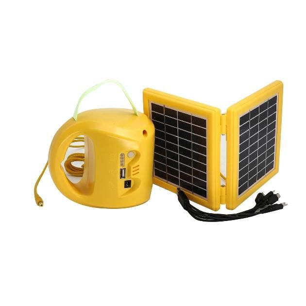 Qingdao Manufacturer USB 5 in 1 Mobile Connectors and AC Adapter Rechargeable LED Solar Lantern Light Lamp for Camping and Study