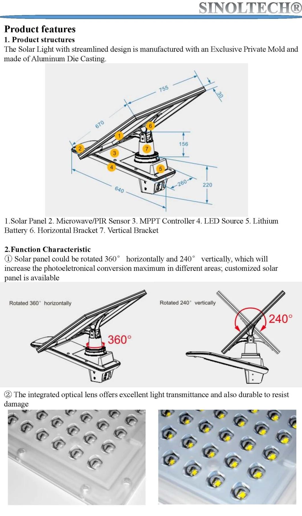 50W Elite G02 Series LED Solar Powered LED Street Light (G02-50W)