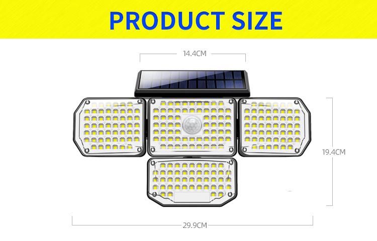 Bspro Outdoor Garden LED Motion Sensor Waterproof Wall Solar Security Light