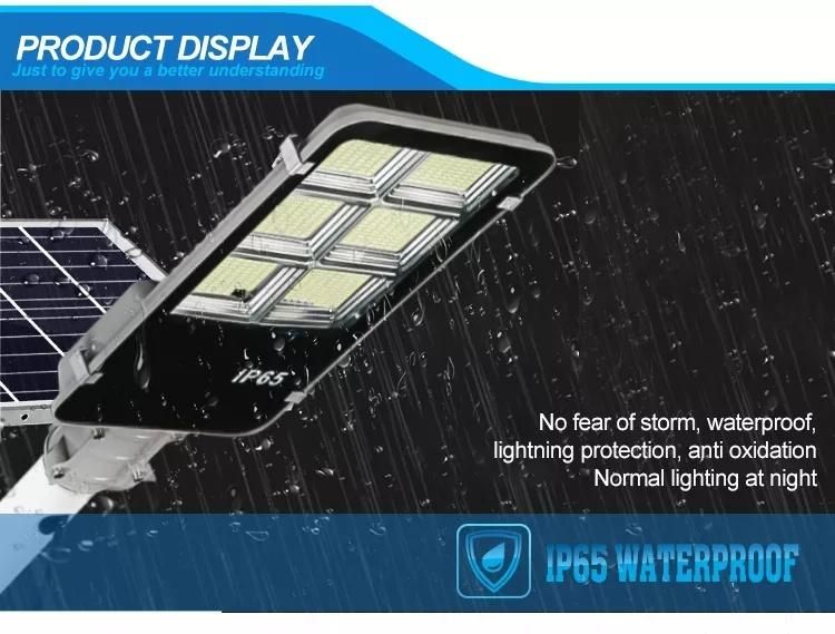 Separate 120 Watt Manufacturer Outdoor LED Power Panel Lamp 150W 300W Sensor Waterproof Solar Street Light