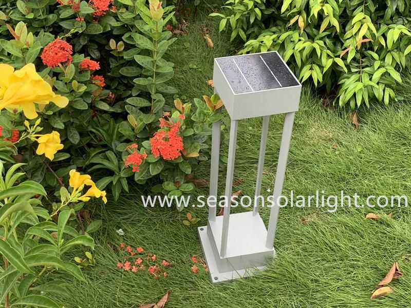 New Square Solar Power Lighting Fixture Pathway LED Outdoor Solar Garden Light with LED Light