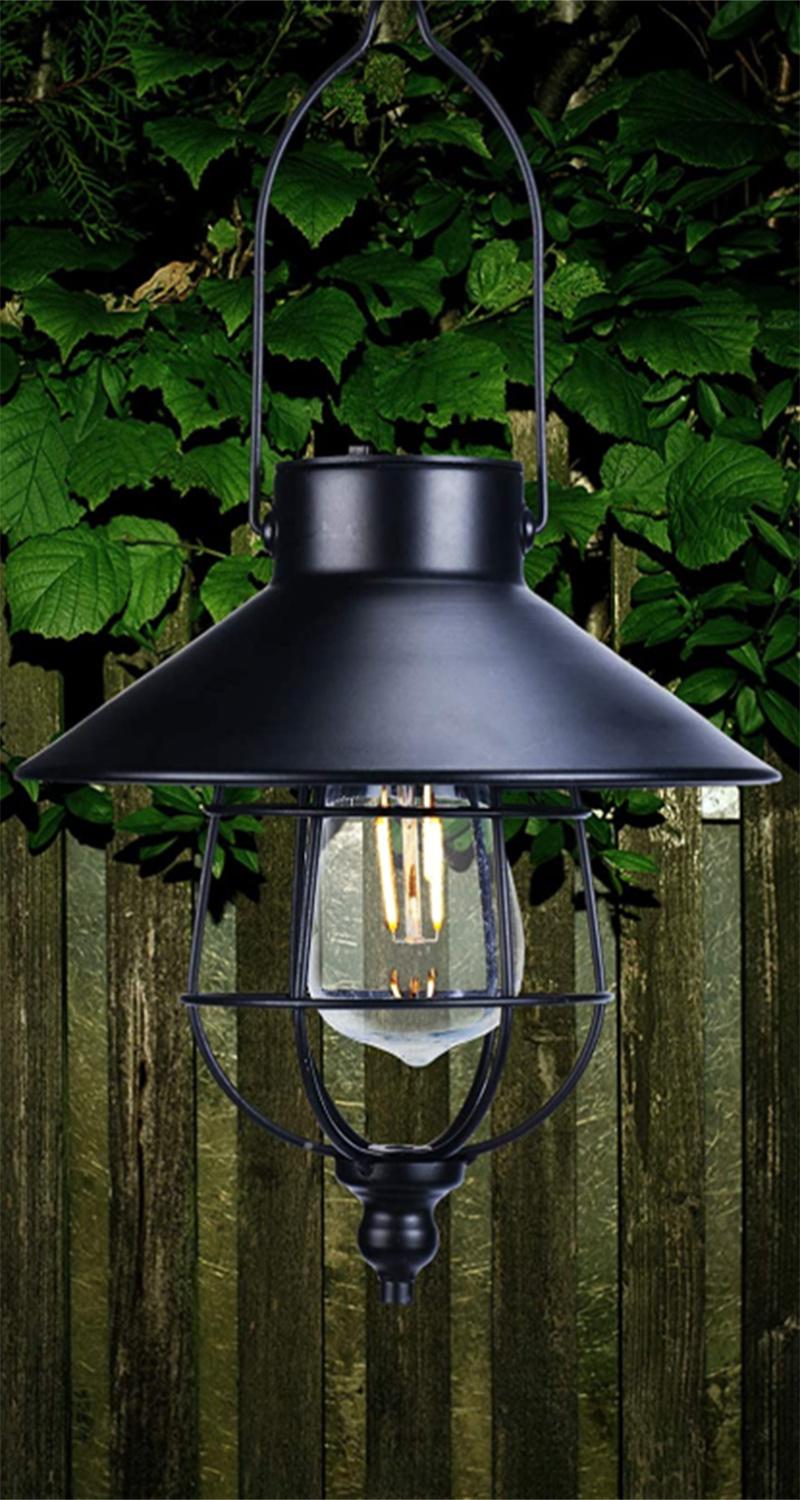 Outdoor Solar Tungsten Light Hanging Light Garden Courtyard Camping Light