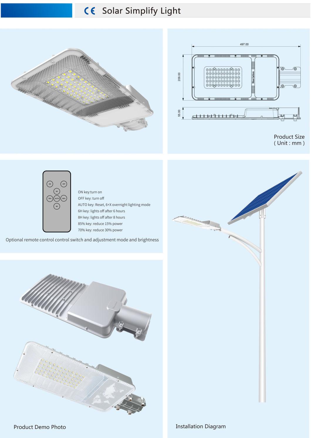 IP65 Outdoor Waterproof Industrial Aluminum 30W LED Solar Street Light