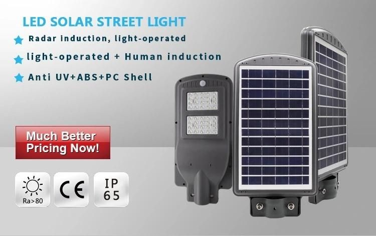 IP65 6500K Motion Sensor All in One LED Solar Street Light 40W
