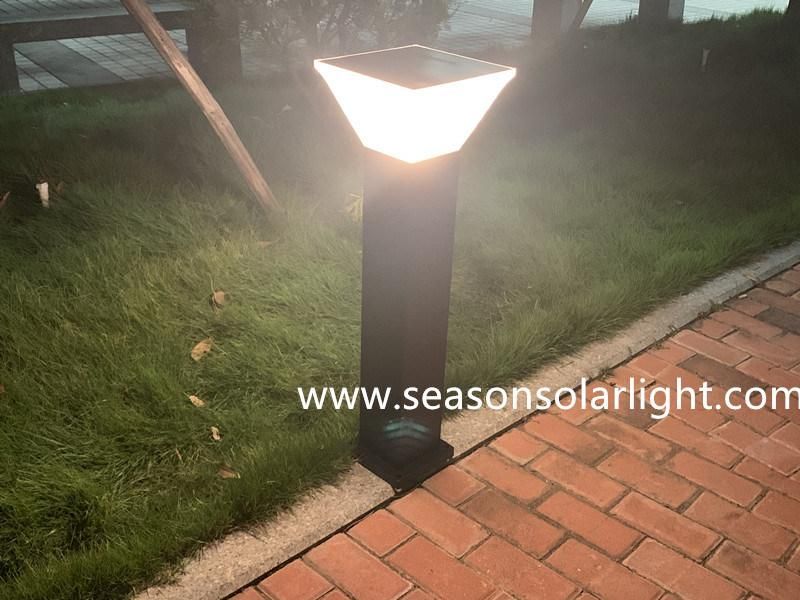 Bright LED Lighting Solar Lamp 8W Outdoor Solar Garden Lamp with Warm + White LED Light