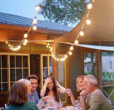 Solar String Lights Outdoor, 22FT Hanging Outdoor String Lights, 10PC G40 LED Bulbs and 4 Lighting Modes, Waterproof Solar Powered Fairy Lights