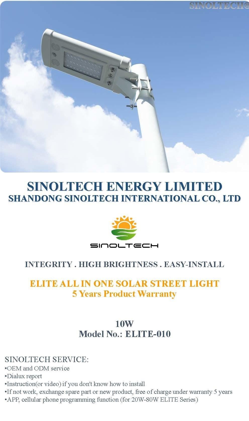 10W Elite All in One Solar Powered Lamp (ELITE-010)
