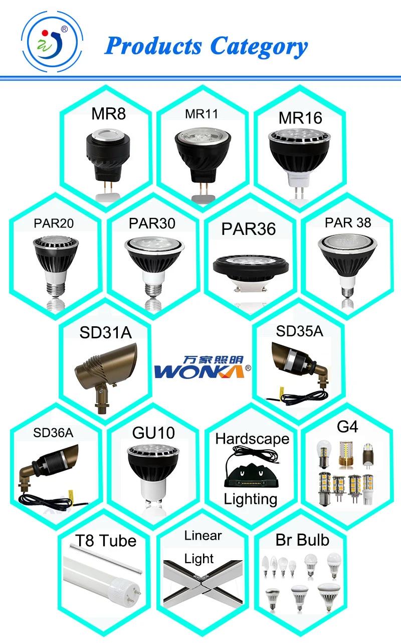 50000 Hour Life-Time Dimmable 5W MR16 LED Spotlight