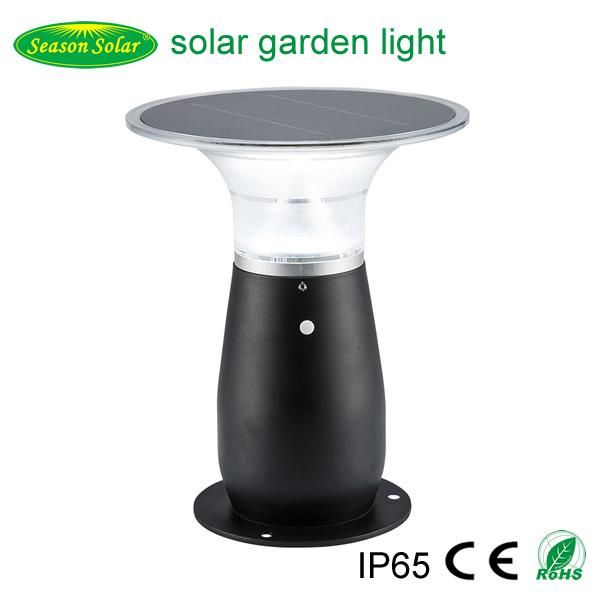 Bright Lighting Fixture Solar Power 5W Solar Garden Lamp with LED Light and Lith Battery
