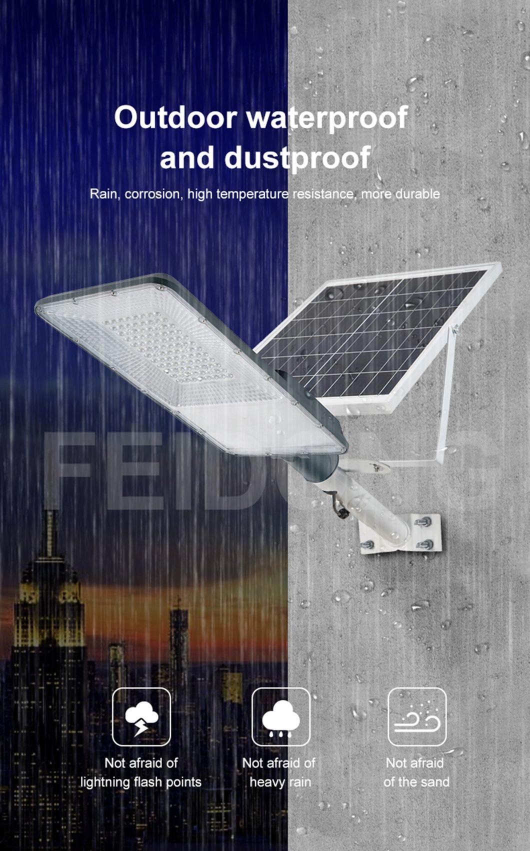 LED Smart Solar Street Light with Pole IP65 Lighting Circuitry Design Aluminum
