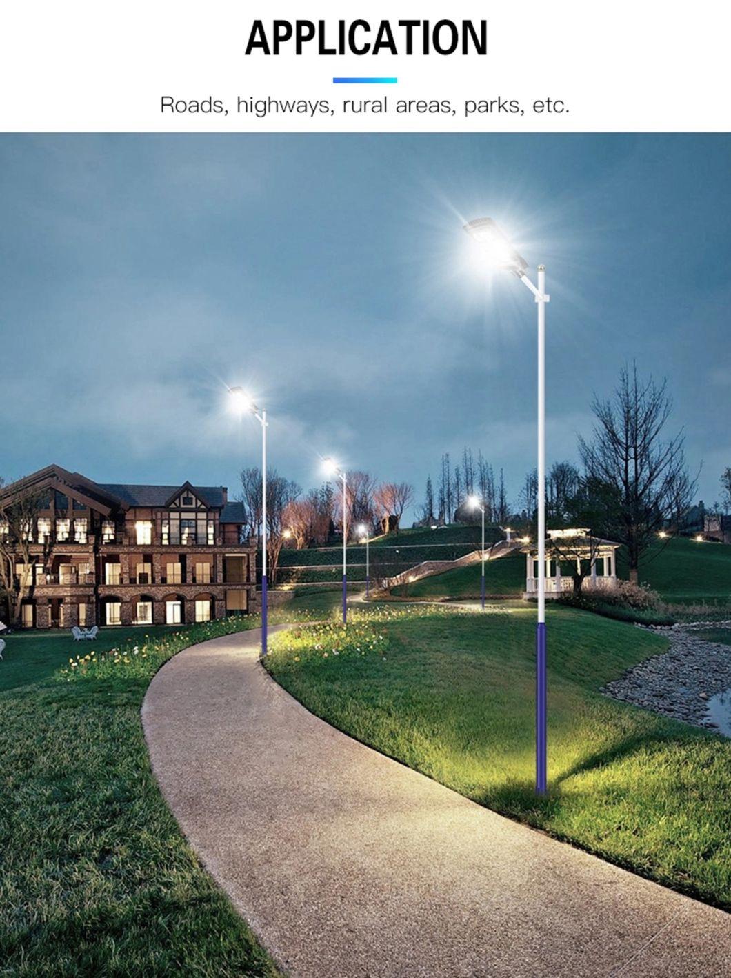 Lithium-Ion Battery Turn on at Night with 8 Hours Working Time LED Solar Street Light