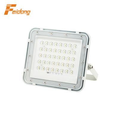 6500-7000K, Ra&gt;70, 6V/10W-25W Polycrystalline Silicon, 3.2V/8ah-20ah Lithium Lron Phosphate Battery, 2 Years Warranty Solar Power Flood Light LED