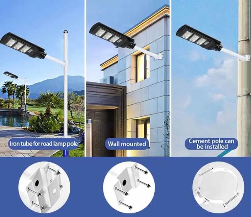 Solar Street Light ABS Street Lighting Integrated Outdoor Remote Control Solar Lamp