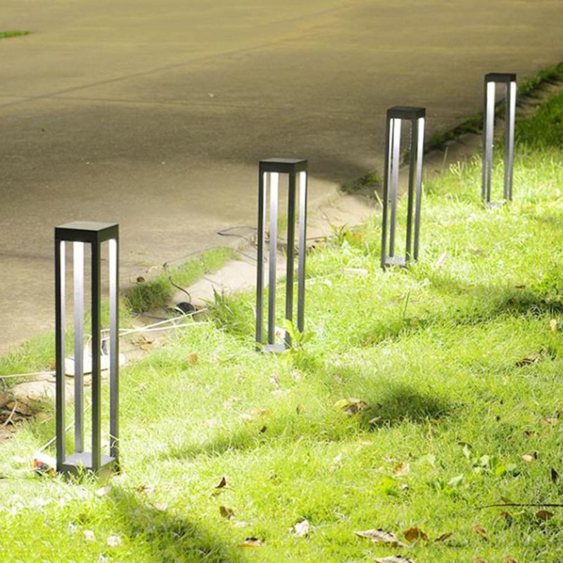 Waterproof Lawn Lamp Aluminum Modern Garden Landscape Pillar Light