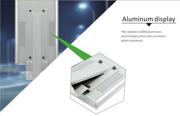 High Lumen Integrated Aluminum Outdoor Street Security Light 120W Solar