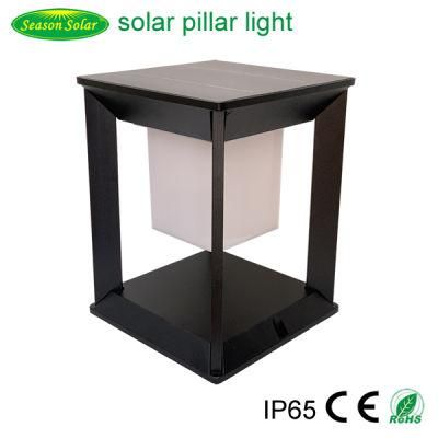 New Square Garden Gate LED Lighting Fixture Outdoor Solar Lawn Light with LED Light &amp; Lamp