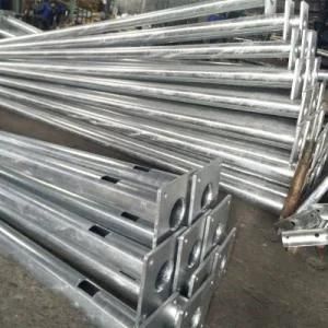 Wholesale Galvanized Steel Pipe Double Arm Street Light Pole Price