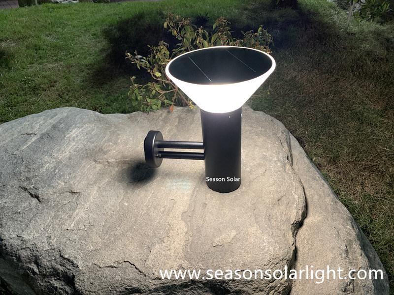 Remote Control LED Sensor Light Lamp 5W Solar Garden Outdoor Wall Light with LED Lights