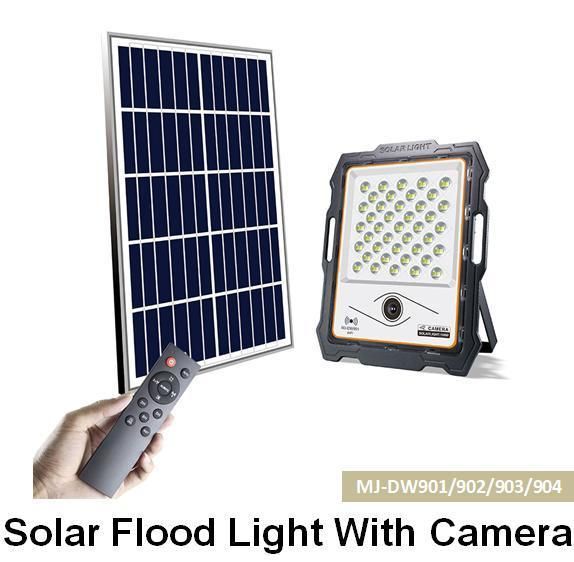 Solar Power Security Light Automatic 100W Solar LED Flood Light with Remote Control