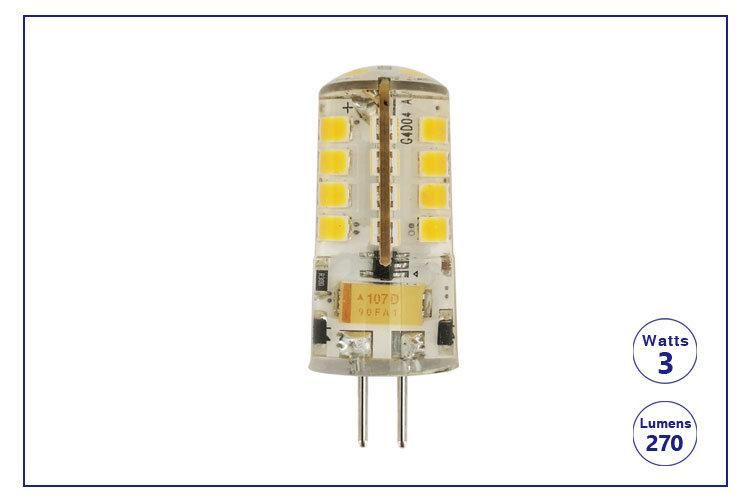 Lt104A2 Energy-Saving 3W Low Voltage 12V AC/DC Bi-Pin Base G4 LED Landscape Lamp for Pathway Patio Lighting Lawn Light