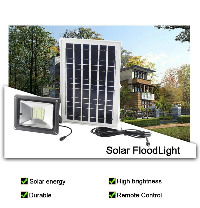 20W 50W 100W Solar LED Flood Light Rechargeable Outdoor Garden Street Lawn Lamp