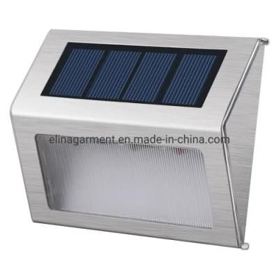 3 LED Solar Light Outdoor Stainless Steel LED Solar Light for Stairs, Paths, Deck, Patio, Garden