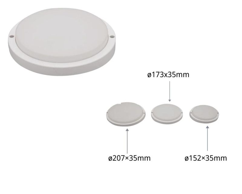 Energy-Saving, Low Power Consumption IP65 B3 Series Moisture-Proof Lamps Round with Certificates of CE, EMC, LVD, RoHS 8W 12W