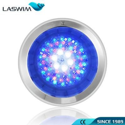 IP68 18W AC12-20V Cool White, Warm White, RGB Mixing LED Underwater Light, Wall-Mounted Stainless Steel Swimming Pool Light