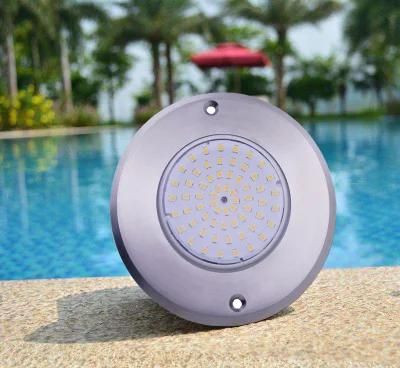 IP68 12V Waterproof Wall Mounted Remote Control Flat Slim Resin Filled Underwater LED RGBW swimming Pool Lights