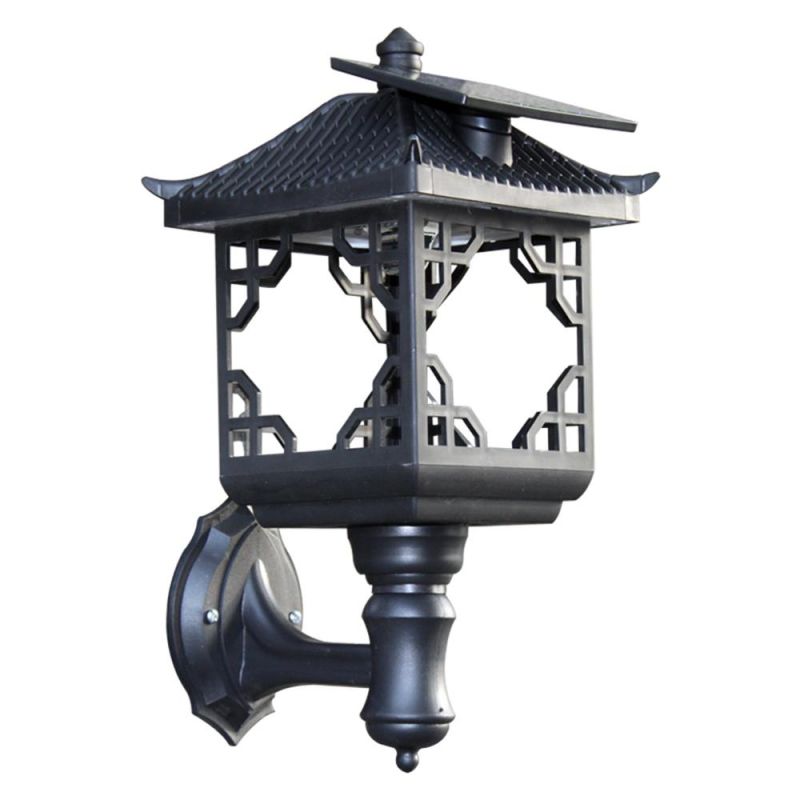 Solar Wall Lights Outdoor, Garden Decorative Fence Post Lights for Patio, Pathway, Pool, Backyard, Black Birds, Post Light